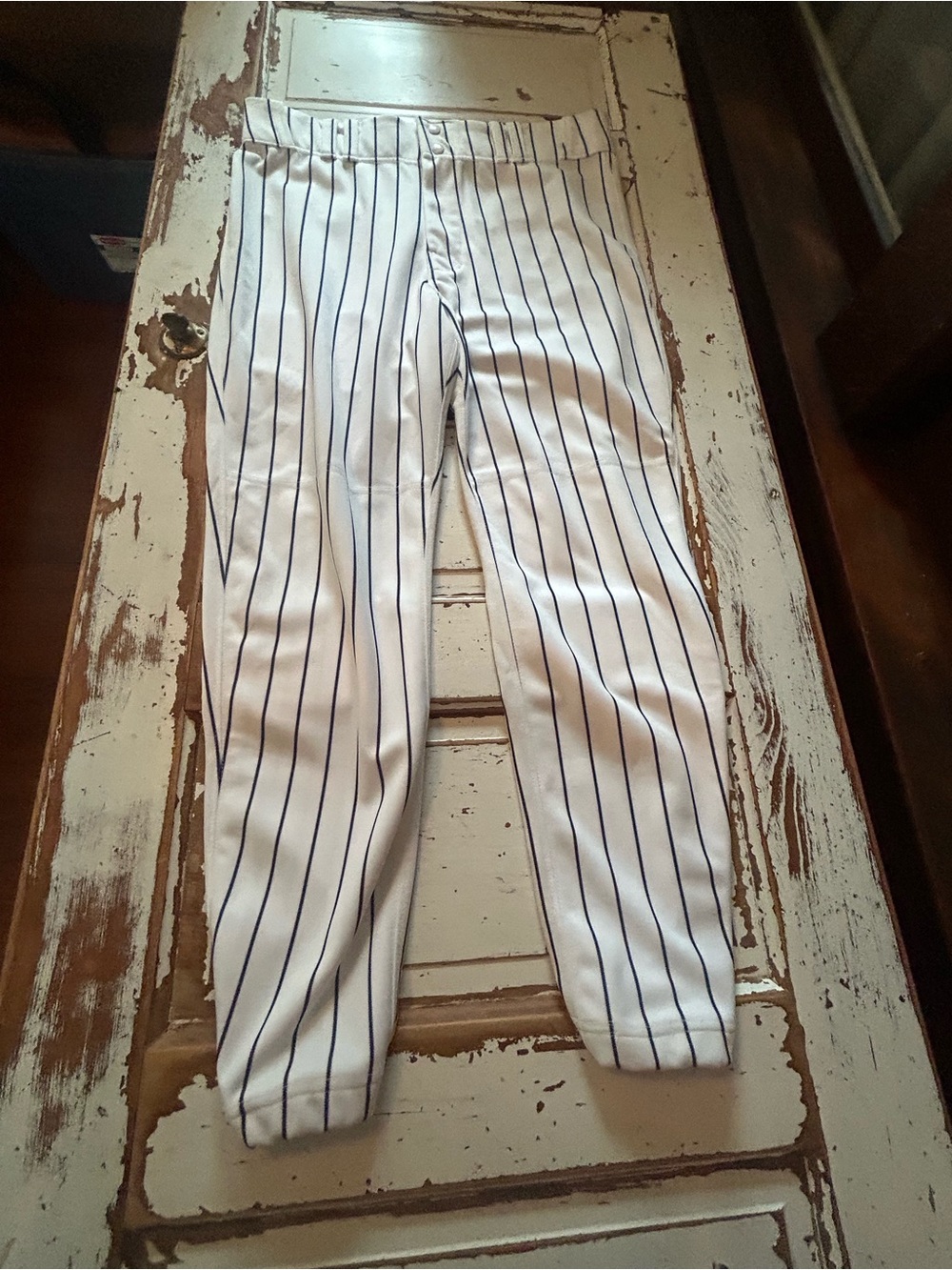 Vintage Baseball Pants Pin Stripe 38" X 30" Victory Custom Athletic Los Angeles